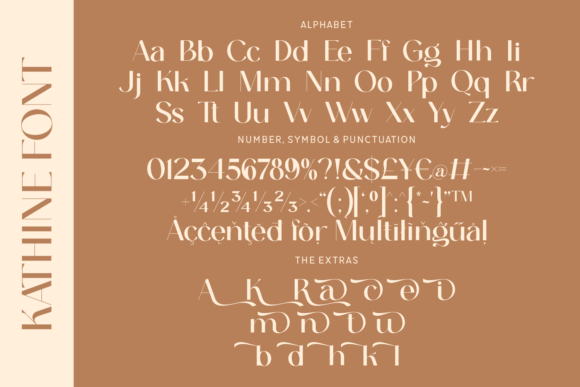Kathine Font PNG with transparent background - Preview 1