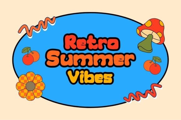 Kuraci Retro Font PNG with transparent background - Preview 4