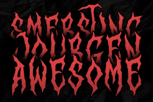 Lorque Font PNG with transparent background - Preview 5
