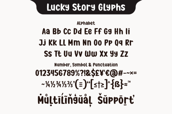Lucky Story Font font preview - 5