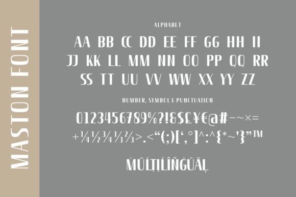Maston Font PNG with transparent background - Preview 3