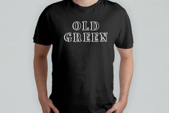 Old Green Font PNG with transparent background - Preview 2