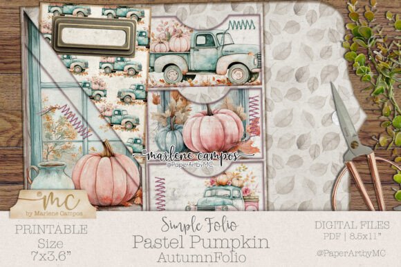 Pumpkin Junk Journal Folio Kit