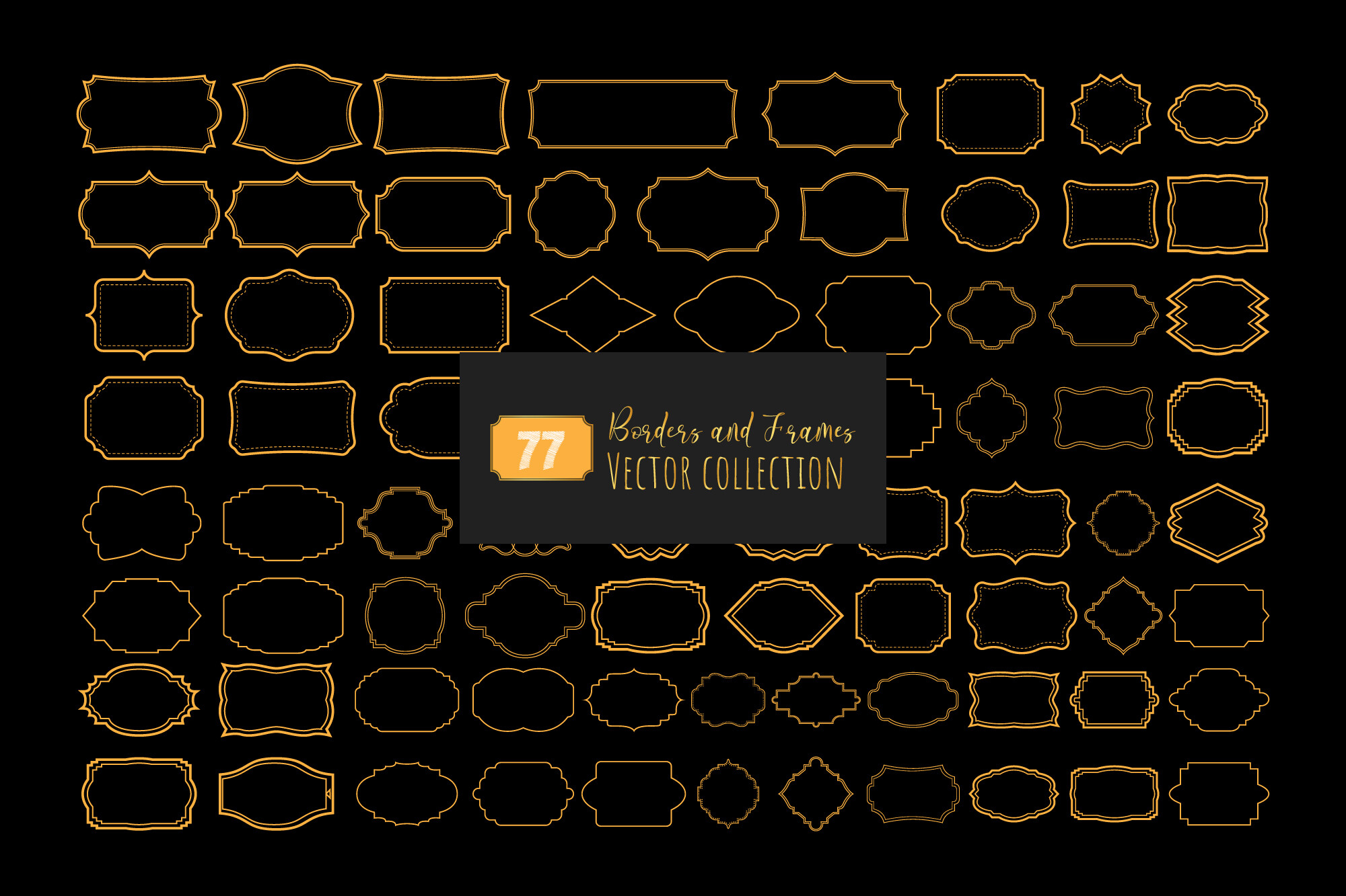 SVG Borders and Frames Collection