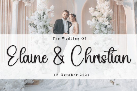Santa Romance Font PNG with transparent background - Preview 1