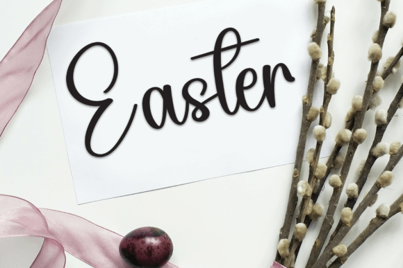 Santa Romance Font PNG with transparent background - Preview 4