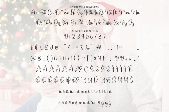 Santa Romance Font PNG with transparent background - Preview 6
