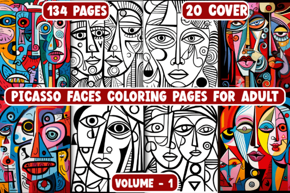 134 Picasso Faces Coloring Pages