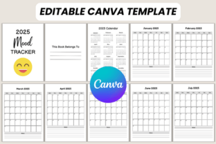 2025 Mood Tracker Canva Template Graphic by DIGITAL PRINT BOX ...