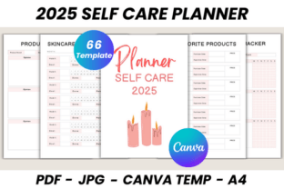 2025 Self Care Planner Canva Template Graphic by DIGITAL PRINT BOX ...