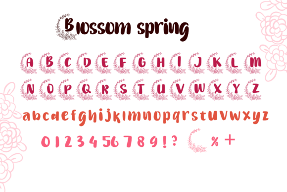 Blossom Spring Font - Preview 1