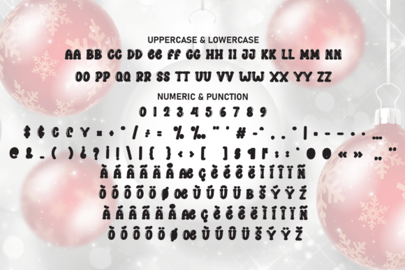 Bubble Christmas Font - Preview 6