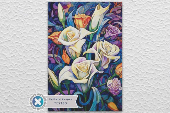 Calla Bouquet Cross Stitch Pattern PDF