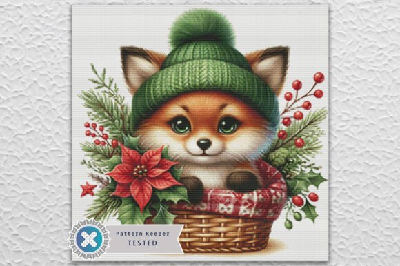 Christmas Fox Cross Stitch Pattern PDF