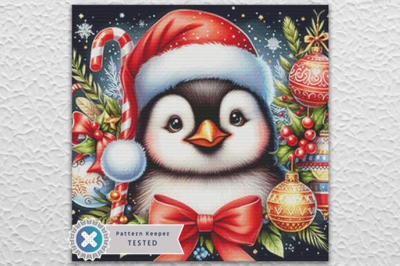 Christmas Penguin Cross Stitch Pattern