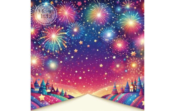 Firework Celebration Digital Paper 29 Graphic Backgrounds By moonlight craft