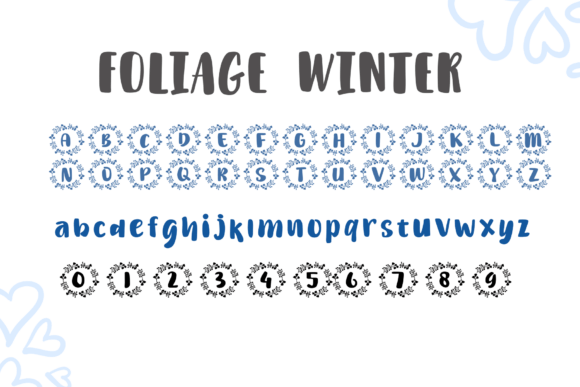 Foliage Winter Font - Preview 1