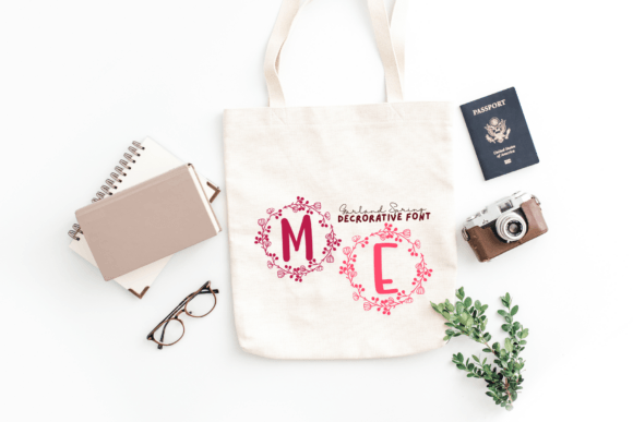 Garland Spring Font PNG with transparent background - Preview 3