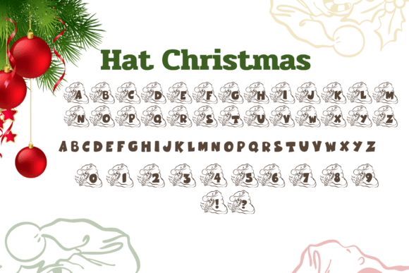 Hat Christmas Font - Preview 3