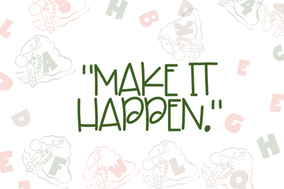 Hat Christmas Font - Preview 4
