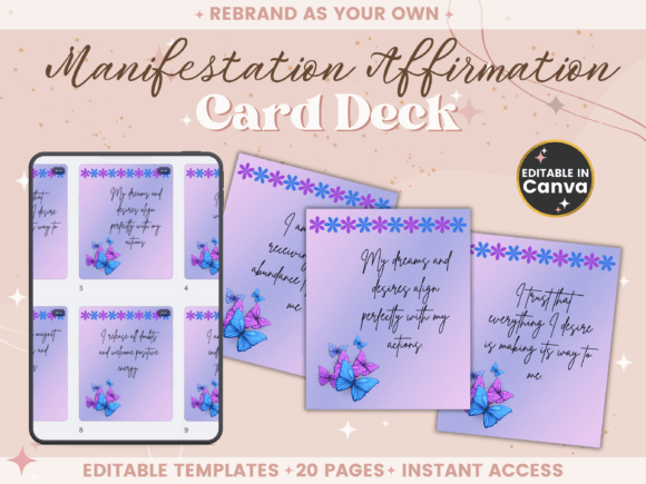 Manifestation Affirmation Card Deck
