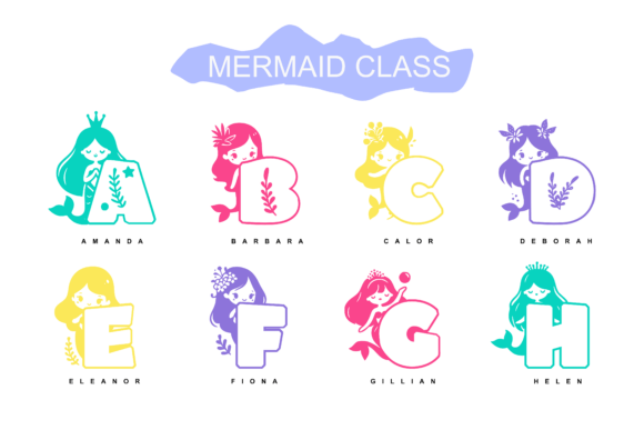 Mermaid Land Font PNG with transparent background - Preview 1