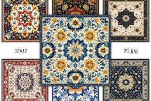 Vintage Arabic Pattern Digital Papers Graphic by trendytrovedigital ...