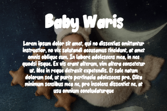 Baby Waris Font PNG with transparent background - Preview 2