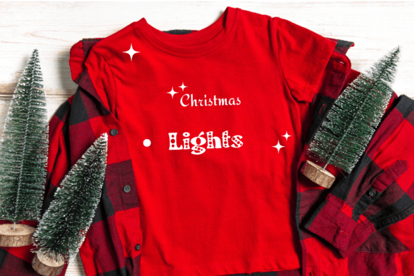 Christmas Lights Font - Preview 6