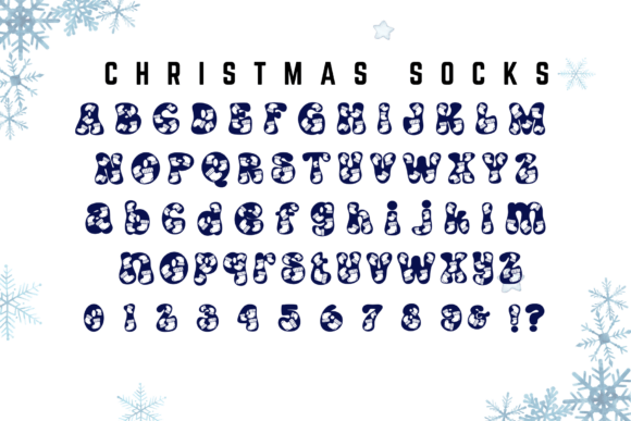 Christmas Socks Font - Preview 1