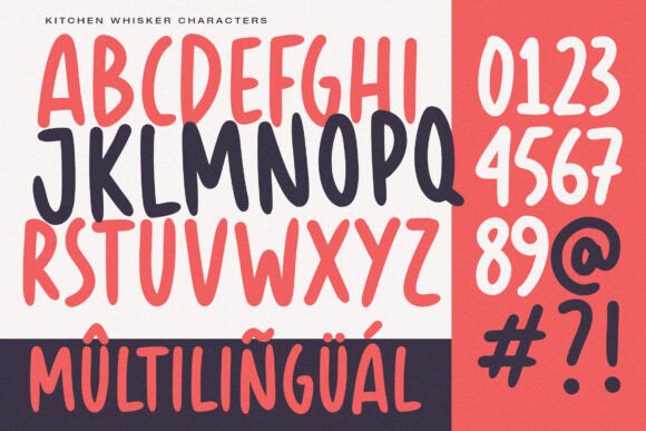Kitchen Whisker Font PNG with transparent background - Preview 5