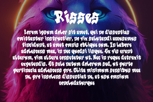Risses Font PNG with transparent background - Preview 2