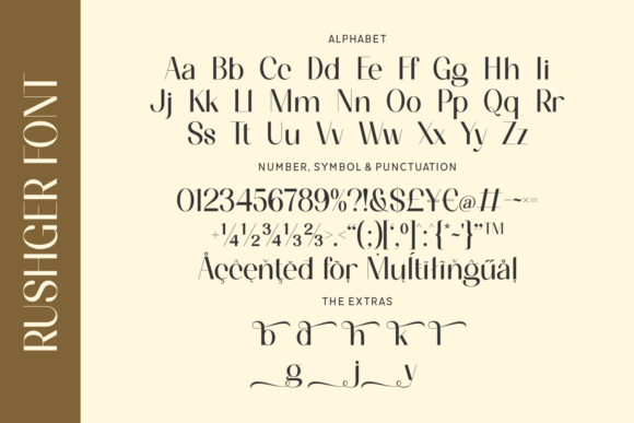 Rushger Font PNG with transparent background - Preview 3