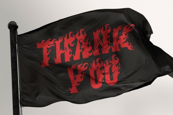 Seven Flame Font PNG with transparent background - Preview 6