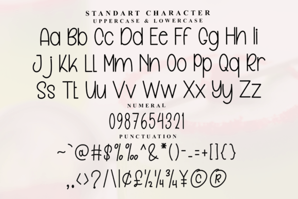 Simple Antumn Font PNG with transparent background - Preview 4