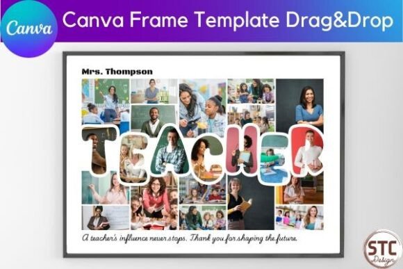 Teacher Photo Collage Canva Template