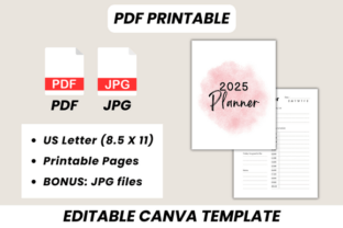 2025 Planner Canva Template Graphic by DIGITAL PRINT BOX · Creative Fabrica