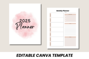 2025 Planner Canva Template Graphic by DIGITAL PRINT BOX · Creative Fabrica