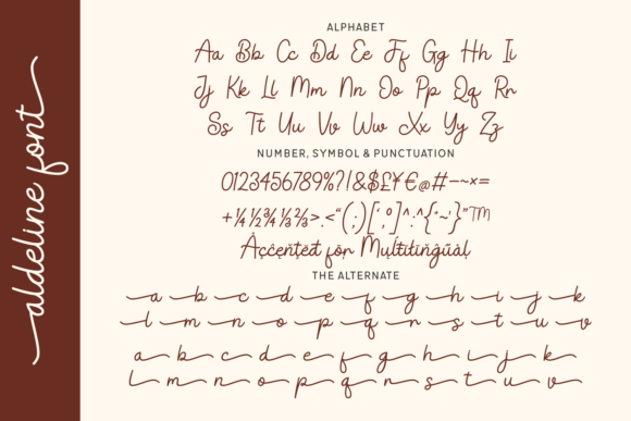 Aldeline Font - Preview 3