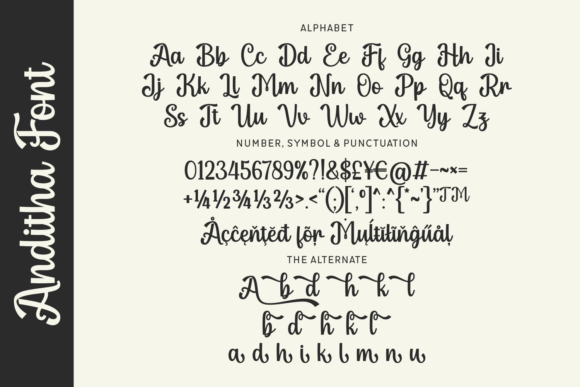 Anditha Font - Preview 1