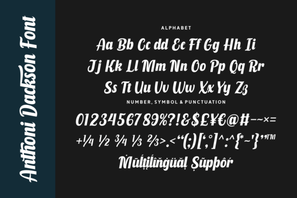 Anthoni Dackson Font - Preview 2