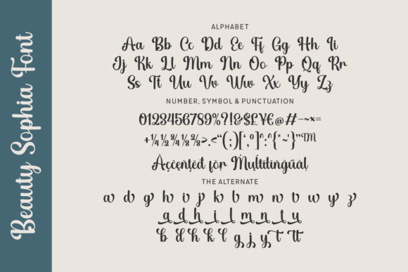 Beauty Sophia Font - Preview 1