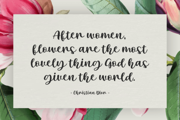 Billion Magnolia Font - Preview 1