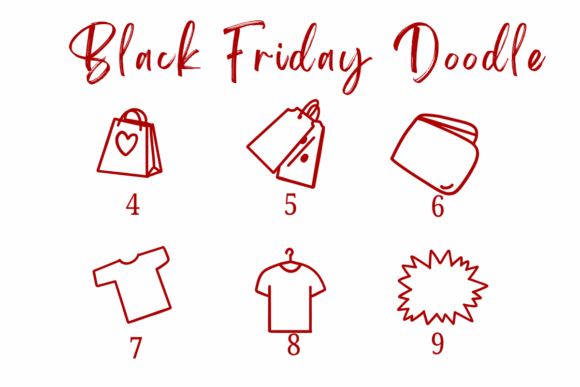 Black Friday Doodle Font - Preview 3