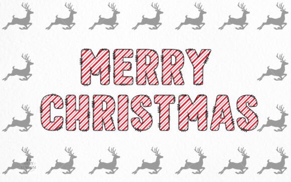 Candy Cane Army Font - Preview 2