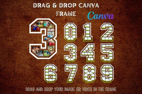 Canva Frame Template for a Sport Numbere