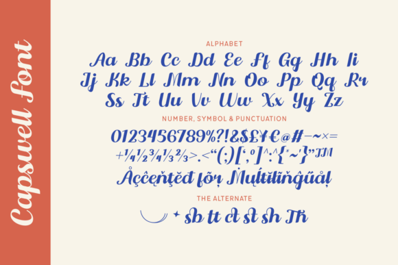 Capswell Font PNG with transparent background - Preview 1
