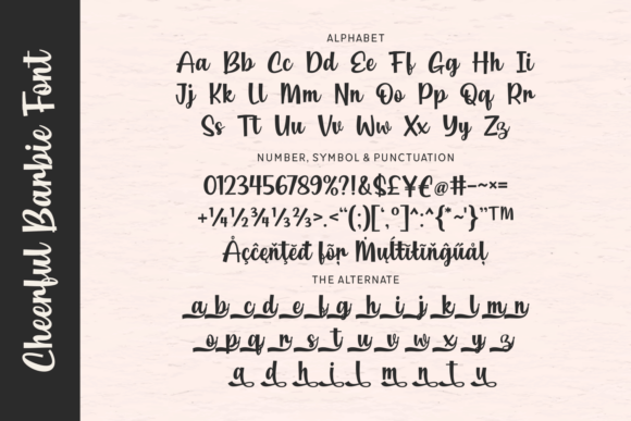 Cheerful Barbie Font - Preview 1