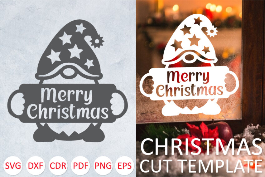 Christmas Decor Gnome SVG PNG for Cricut Graphic by Fine Cutting ...