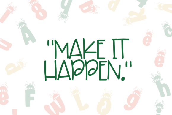 Christmas Deer Font - Preview 5